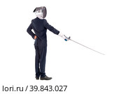 Business-fencing. Стоковое фото, фотограф Luis Louro / PantherMedia / Фотобанк Лори