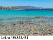 Beach in Costa Smeralda (2017 год). Стоковое фото, фотограф Татьяна  Бральнина / Фотобанк Лори
