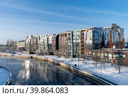 Гостиничный комплекс Holiday Inn Kaliningrad на улице Виктора Гюго в городе Калининграде (2022 год). Редакционное фото, фотограф Румянцева Наталия / Фотобанк Лори