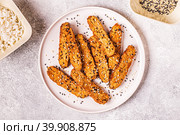 Fried tempeh with sesame seeds. Стоковое фото, фотограф Татьяна  Бральнина / Фотобанк Лори