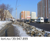 Улица Свердлова. Город Балашиха. Московская область (2012 год). Редакционное фото, фотограф lana1501 / Фотобанк Лори