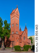 The Church of St. Simeon and St. Helena in Minsk, Belarus. (2022 год). Стоковое фото, фотограф Татьяна  Бральнина / Фотобанк Лори