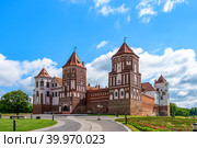 Mir Castle in Minsk region - historical heritage of Belarus. (2022 год). Стоковое фото, фотограф Татьяна  Бральнина / Фотобанк Лори