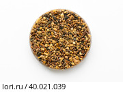 sample of stone chips, pavements for footpaths and sidewalks. Стоковое фото, фотограф Скрипачев Антон / Фотобанк Лори