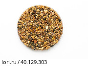 sample of stone chips, pavements for footpaths and sidewalks. Стоковое фото, фотограф Скрипачев Антон / Фотобанк Лори