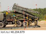 Assemblage of the mechanized bridge from TMM set (2019 год). Редакционное фото, фотограф Сергей Буторин / Фотобанк Лори