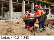 Строительство "Запсибнефтехима". Сибур. Тобольск (2018 год). Редакционное фото, фотограф Сергей Буторин / Фотобанк Лори