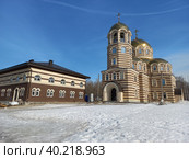 Храм священномученика Ермогена, Патриарха Московского и Всея Руси. Уральская улица, владение 21. Район Гольяново. Город Москва (2023 год). Стоковое фото, фотограф lana1501 / Фотобанк Лори