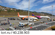 Международный аэропорт Мадейры имени Криштиану Роналду (Madeira Airport). Санта-Круш, Мадейра, Португалия (2023 год). Редакционное фото, фотограф lana1501 / Фотобанк Лори