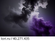 Цветной дым абстрактный фон. Стоковое AI-изображение, AI-художник Елена Ананьева / Фотобанк Лори