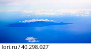 Aerial panoramic view to Faial island, Azores, Portugal (2015 год). Стоковое фото, фотограф Сергей Майоров / Фотобанк Лори