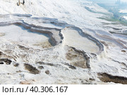 Travertines mountains of Pamukkale in Turkey. Стоковое фото, фотограф Яков Филимонов / Фотобанк Лори