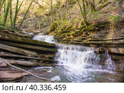 Джиперский водопад, Горячий ключ, Краснодарский край. Стоковое фото, фотограф Алексей Букреев / Фотобанк Лори