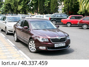 Skoda Superb (2009 год). Редакционное фото, фотограф Art Konovalov / Фотобанк Лори