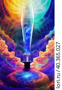 Abstract background. Sublimation of energy. Стоковое AI-изображение, AI-художник Виктория Кольцова / Фотобанк Лори