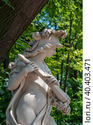 Скульптура Беллона. А. Тальяпьетра, Италия, 1718 г. Летний сад. Санкт-Петербург (2019 год). Редакционное фото, фотограф Александр Щепин / Фотобанк Лори