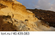 Закат на утесах залива Фомм ир-Рих. Мальта. (Sunset on the cliffs of Fomm ir-Rih Bay. Malta.) (2018 год). Стоковое фото, фотограф Igor Bakirov / Фотобанк Лори