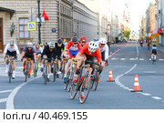 Велогонка La Strada Race. Участники во время заезда. (2023 год). Редакционное фото, фотограф Евгений Кашпирев / Фотобанк Лори