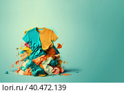 Abstract illustration of overproduction and overabundance of things. Стоковое AI-изображение, AI-художник Мария Фадеева / Фотобанк Лори