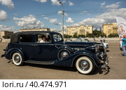 1937 Packard Super Eight Convertible (2022 год). Редакционное фото, фотограф Iva Noel / Фотобанк Лори