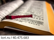 Holy Bible in Spanish. Стоковое фото, фотограф Iva Noel / Фотобанк Лори