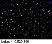 Night starry sky, dark space background with stars. Стоковая иллюстрация, иллюстратор Iva Noel / Фотобанк Лори