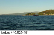 Boka Kotor Adriatic Sea, Verige Strait Kamenari Lepetane Ferry Line Trajekt. Ferryboat for passenger, cargo and vehicles. Tourism and business in Montenegro. Maritime transport coastal. August 16 2022. Стоковое видео, видеограф Юлия Петровская / Фотобанк Лори