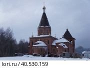 Храм в Конаково (2021 год). Стоковое фото, фотограф Юрий Хабаров / Фотобанк Лори