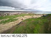 Вид на город с горы Митридат. Керчь (2023 год). Стоковое фото, фотограф Анна Зеленская / Фотобанк Лори