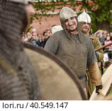 Russia, St. Petersburg 29,05,2015 Festival of medieval culture "Norwegian Vikings" Редакционное фото, фотограф Анна Кривицкая / Фотобанк Лори