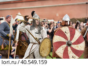 Russia, St. Petersburg 29,05,2015 Festival of medieval culture "Norwegian Vikings" Редакционное фото, фотограф Анна Кривицкая / Фотобанк Лори
