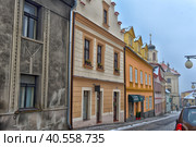 Czech Republic, Kutna Hora, 07,01,2016, Street in the centre of Kutna Hora, Sedlec, Czech Republic in winter. City heritage UNESCO. Редакционное фото, фотограф Анна Кривицкая / Фотобанк Лори
