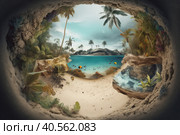 Summer phantasy background. Illustration AI Generative. Стоковое AI-изображение, AI-художник Юлия Гапеенко / Фотобанк Лори