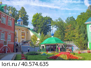Holy Dormition Pskovo-Pechersky Monastery (2013 год). Редакционное фото, фотограф Анна Кривицкая / Фотобанк Лори