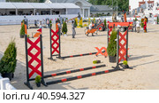 BitRiver CUP Show Jumping Tournament. Equestrian sports. (2023 год). Редакционное фото, фотограф Скрипачев Антон / Фотобанк Лори