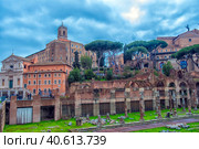 Antique Ruins in Rome, Italy (2018 год). Редакционное фото, фотограф Анна Кривицкая / Фотобанк Лори