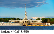 Severny Rechnoy Vokzal in Moscow after restoration (2023 год). Редакционное фото, фотограф Скрипачев Антон / Фотобанк Лори
