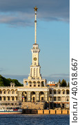Severny Rechnoy Vokzal in Moscow after restoration (2023 год). Редакционное фото, фотограф Скрипачев Антон / Фотобанк Лори