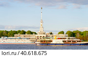 Severny Rechnoy Vokzal in Moscow after restoration (2023 год). Редакционное фото, фотограф Скрипачев Антон / Фотобанк Лори