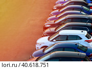 Parking of new cars. Стоковое фото, фотограф Скрипачев Антон / Фотобанк Лори