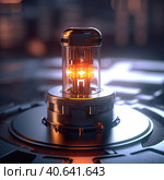 Micro Nuclear Reactor. Стоковое AI-изображение, AI-художник Кирилл Черезов / Фотобанк Лори