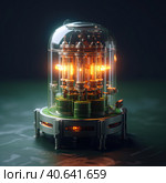 Micro Nuclear Reactor. Стоковое AI-изображение, AI-художник Кирилл Черезов / Фотобанк Лори
