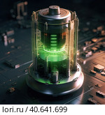 Micro Nuclear Reactor. Стоковое AI-изображение, AI-художник Кирилл Черезов / Фотобанк Лори