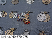 Copper amulets. Стоковое фото, фотограф Анна Кривицкая / Фотобанк Лори
