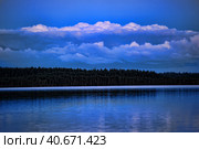 Lake in the evening. Стоковое фото, фотограф Анна Кривицкая / Фотобанк Лори