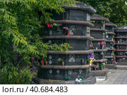 Vagankovskoye cemetery in Moscow (2019 год). Редакционное фото, фотограф Анна Кривицкая / Фотобанк Лори