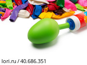 Not inflated balloon isolated. Стоковое фото, фотограф Сергей Толмачёв / Фотобанк Лори
