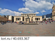 Bogota / Colombia - 06 Jan 2020: Palace of Justice Alfonso Reyes Echandia in Bogota, Colombia. Редакционное фото, фотограф Сергей Стрелков / Фотобанк Лори