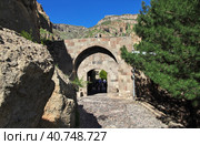 Geghard monastery in Caucasus mountains of Armenia (2013 год). Редакционное фото, фотограф Сергей Стрелков / Фотобанк Лори