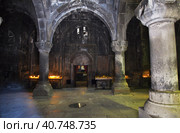 Geghard monastery, Armenia - 02 MAY 2013: Geghard monastery in Caucasus mountains of Armenia. Редакционное фото, фотограф Сергей Стрелков / Фотобанк Лори